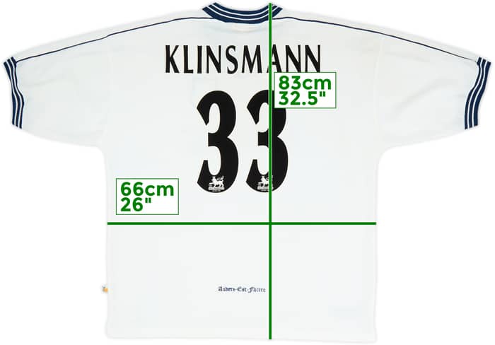 Camiseta de local del Tottenham 1997-99 Klinsmann #33 - 8/10 - (XXL)