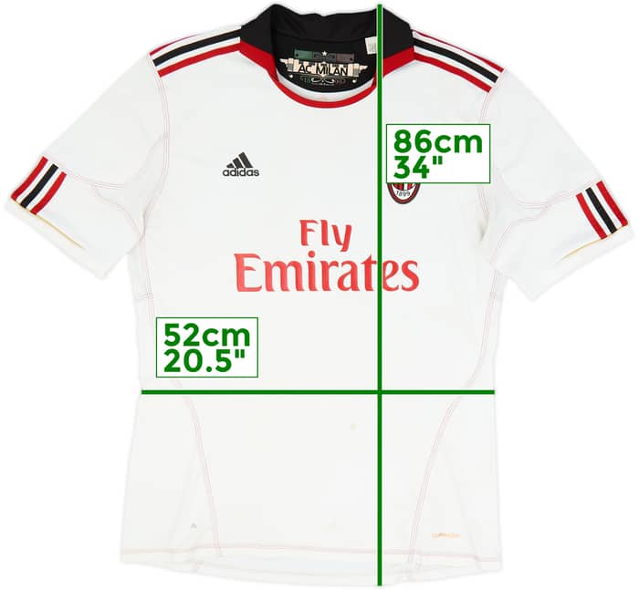 2010-11 AC Milan Away Shirt - 5/10 - (XL)