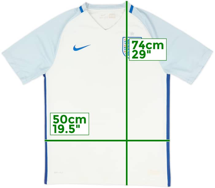 2016-17 England Home Shirt - 4/10 - (M)