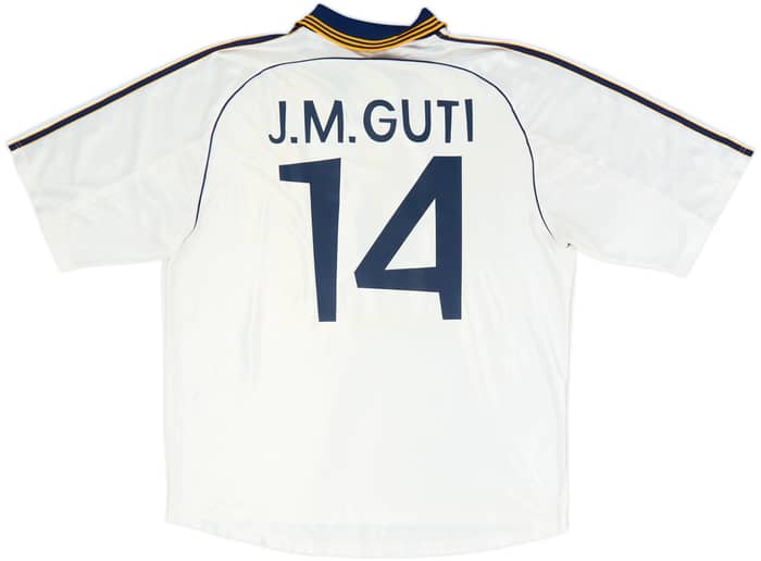 1998-00 Real Madrid Home Shirt J.M.Guti #14 - 8/10 - (XL)