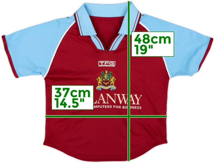2002-03 Burnley Home Shirt - 5/10 - (M.Boys)