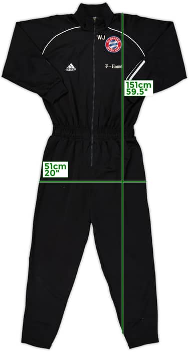 2002-03 Bayern Munich adidas Staff Issue One-Piece Tracksuit 'WJ' - 9/10 - (L/XL)