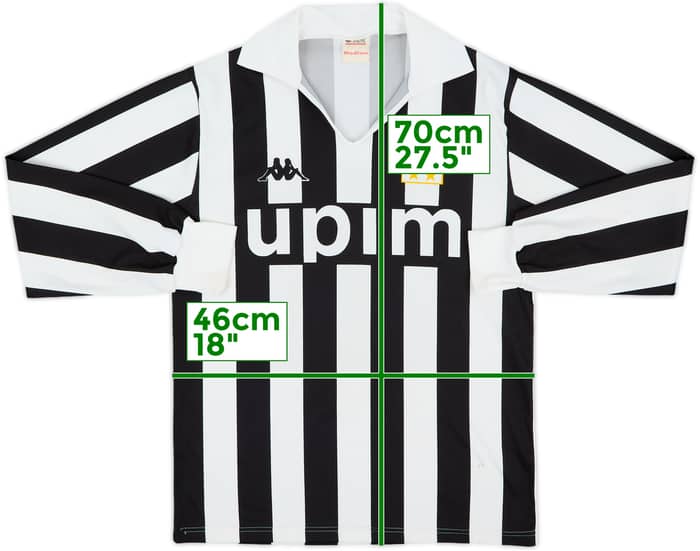 1989-90 Juventus Basic Home L/S Shirt #11 - 6/10 - (M)