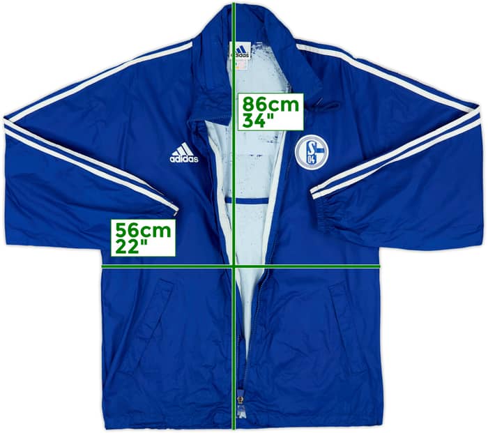 2001-02 Schalke adidas Hooded Rain Jacket - 4/10 - (S)