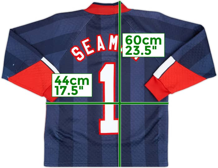 1997-98 England GK Shirt Seaman #1 - 8/10 - (L.Boys)