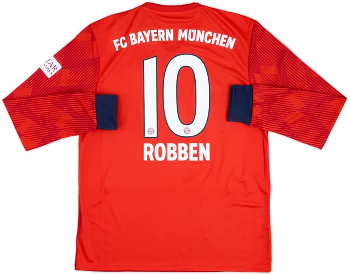 2018-19 Bayern Munich Home L/S Shirt Robben #10 (M)