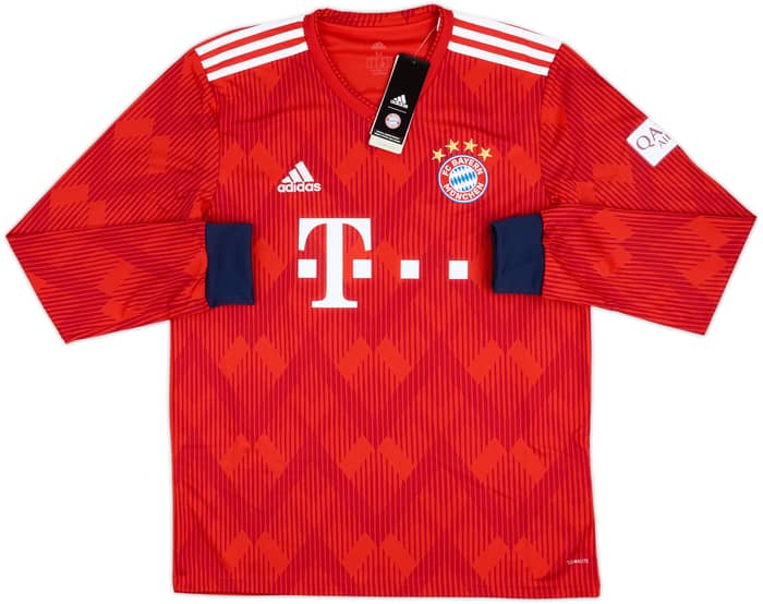 2018-19 Bayern Munich Home L/S Shirt Robben #10 (M)