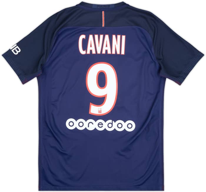 2016-17 Paris Saint-Germain Authentic Home Shirt Cavani #9 - 10/10 - (M)