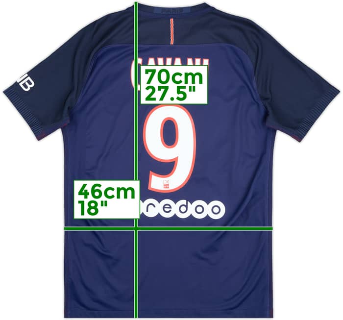 2016-17 Paris Saint-Germain Authentic Home Shirt Cavani #9 - 10/10 - (M)