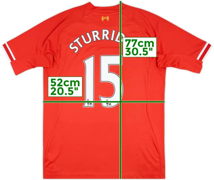 2013-14 Liverpool Home Shirt Sturridge #15 - 5/10 - (L)