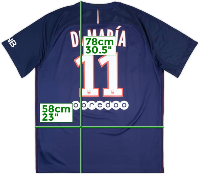 2016-17 Paris Saint-Germain Home Shirt DiMaria #11 - 10/10 - (XL)