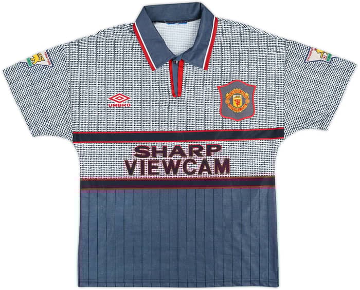 1995-96 Manchester United Away Shirt Cantona #7 - 8/10 - (Y)