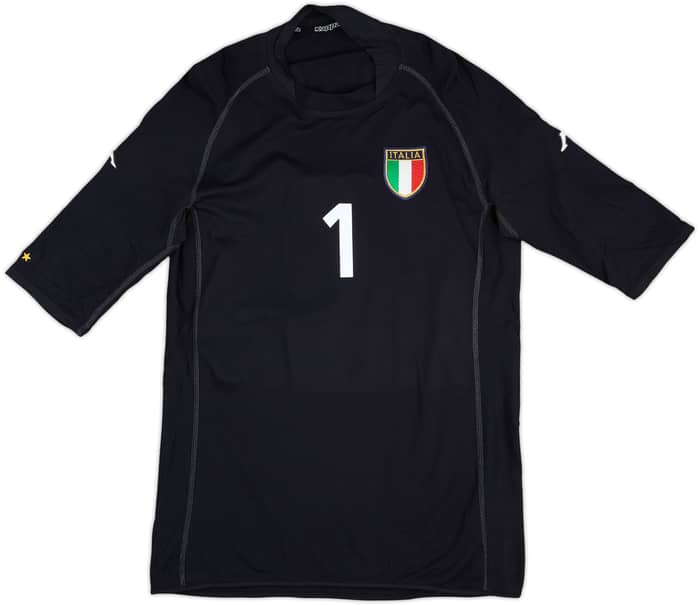 2002 Italy GK S/S Shirt Buffon #1 - 9/10 - (XL)