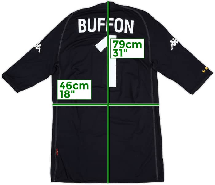 2002 Italy GK S/S Shirt Buffon #1 - 9/10 - (XL)