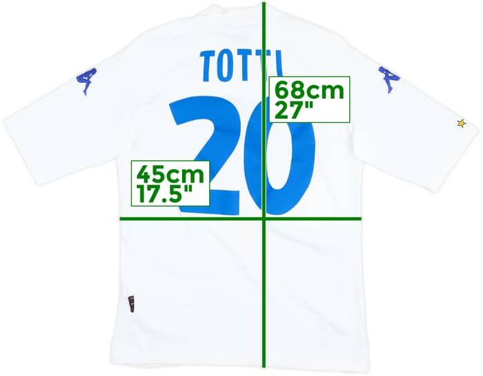 2000-01 Italy Away Shirt Totti #20 - 10/10 - (L)