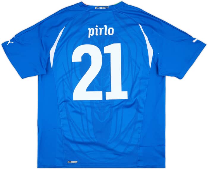 2010-12 Italy Home Shirt Pirlo #21 - 8/10 - (XL)