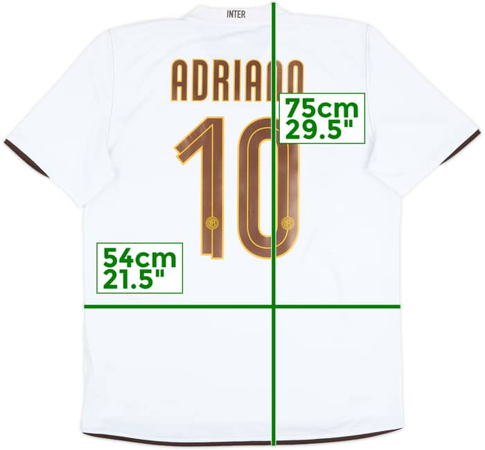 2008-09 Inter Milan Away Shirt Adriano #10 - 8/10 - (L)
