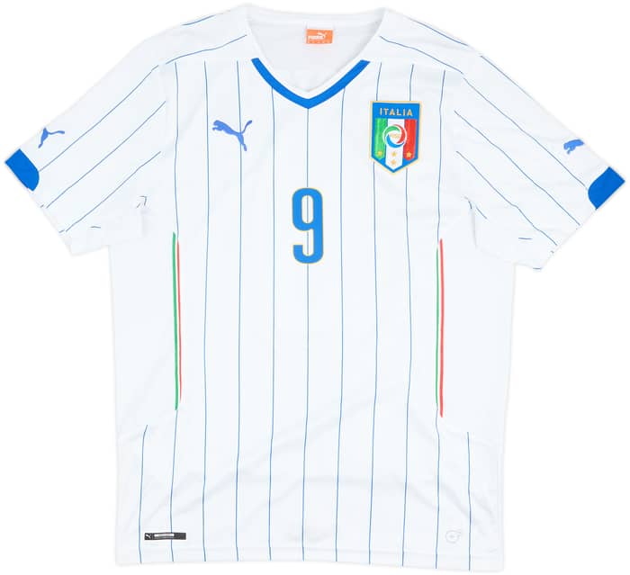 2014-15 Italy Away Shirt Balotelli #9 - 9/10 - (XL)