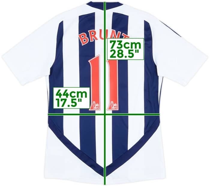 2011-12 West Brom Home Shirt Brunt #11 - 9/10 - (S)