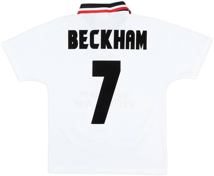 1997-99 Manchester United Away Shirt Beckham #7 - 9/10 - (Y)