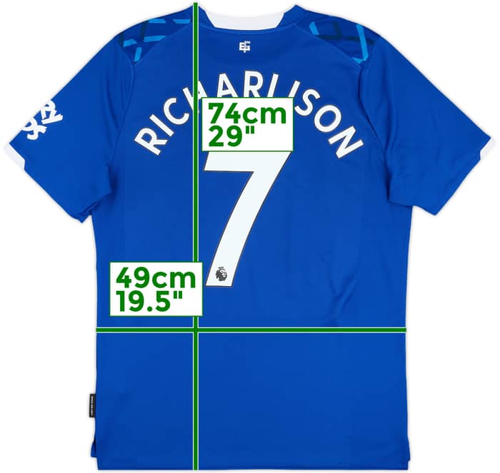 2019-20 Everton Home Shirt Richarlison #7 - 6/10 - (L)