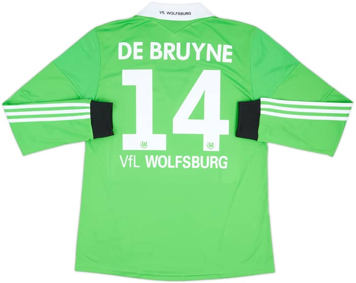 2013-14 Wolfsburg Away L/S Shirt De Bruyne #14 (L)