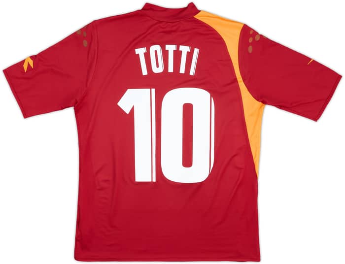 2005-06 Roma Home Shirt Totti #10 - 8/10 - (M)