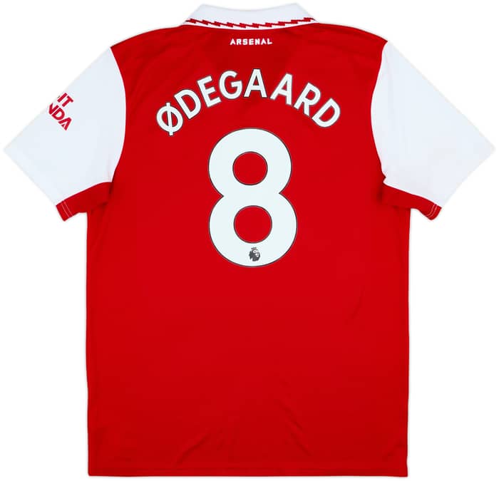 2022-23 Arsenal Home Shirt Odegaard #8 - 6/10 - (L)