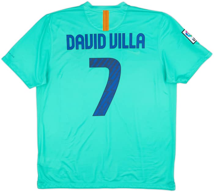 2010-11 Barcelona Away Shirt David Villa #7 - 6/10 - (XL)