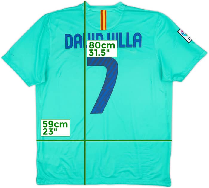 2010-11 Barcelona Away Shirt David Villa #7 - 6/10 - (XL)