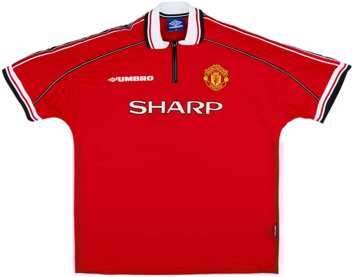 1998-00 Manchester United Home Shirt Keane #16 - 8/10 - (XXL)