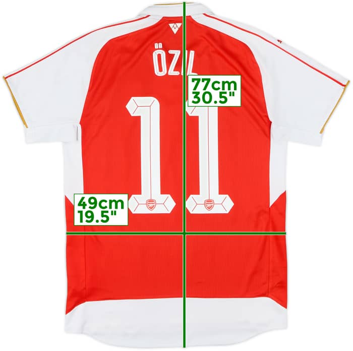 2015-16 Arsenal Home Shirt Ozil #11 - 6/10 - (M)
