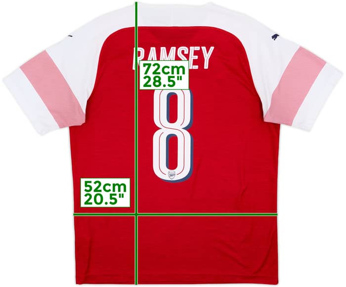 2018-19 Arsenal Home Shirt Ramsey #8 - 5/10 - (L)