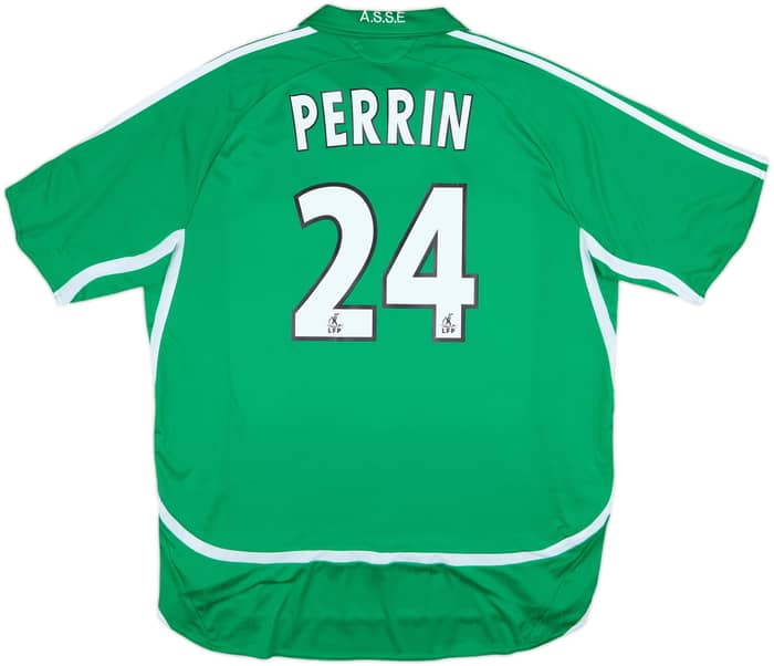 2006-07 Saint Etienne Home Shirt Perrin #24 - 8/10 - (XL)