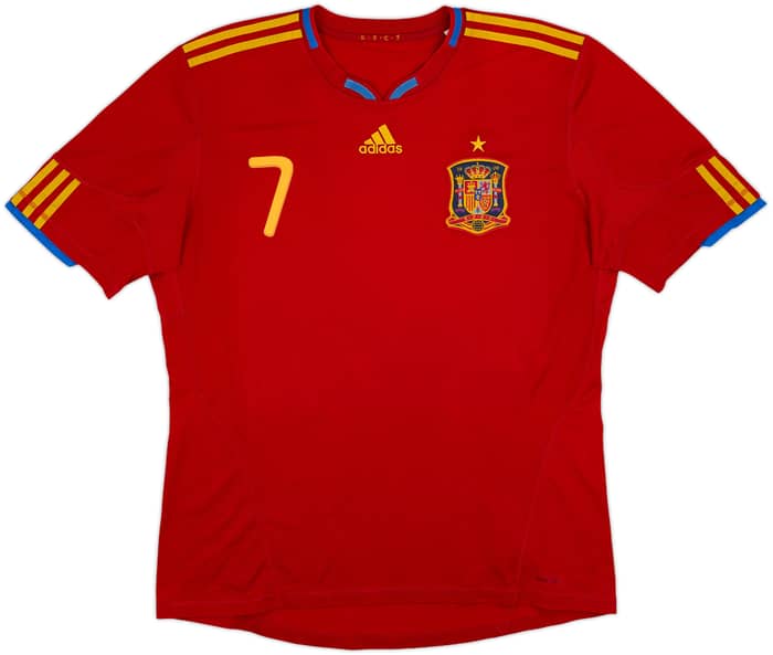 2009-10 Spain Home Shirt David Villa #7 - 7/10 - (L)