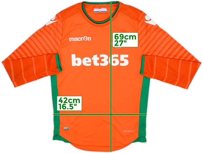 2016-17 Stoke City GK Shirt - 5/10 - (S)