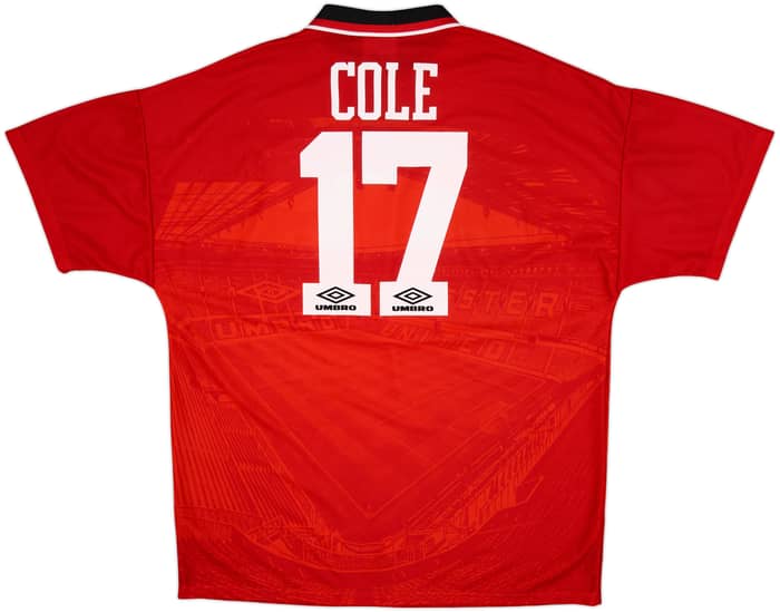 1994-96 Manchester United Home Shirt Cole #17 - 9/10 - (XL)