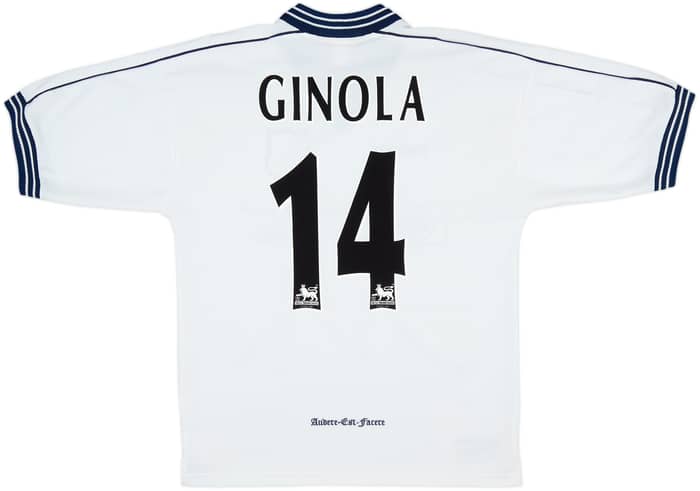 1997-99 Tottenham Home Shirt Ginola #14 - 8/10 - (M)