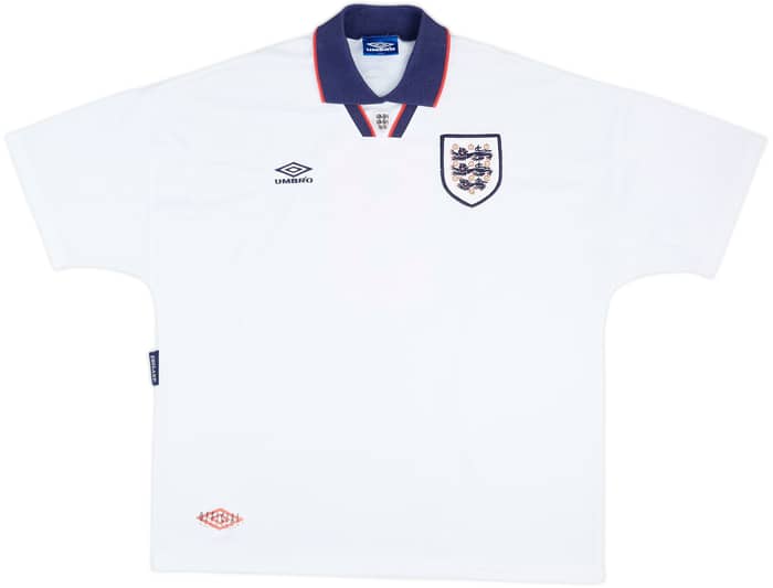 1994-95 England Match Issue Home Shirt #9 - 8/10 - (XXL)