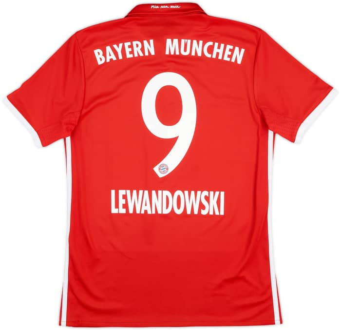 2016-17 Bayern Munich Home Shirt Lewandowski #9 - 9/10 - (S)