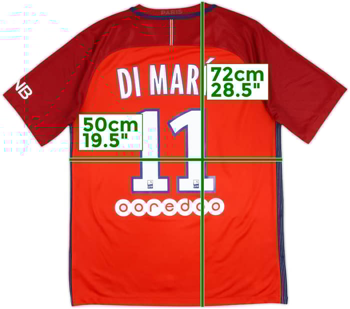 2016-17 Paris Saint-Germain Away Shirt Di Maria #11 - 8/10 - (M)