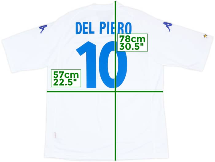 2000-01 Italy Away Shirt Del Piero #10 - 10/10 - (XXL)