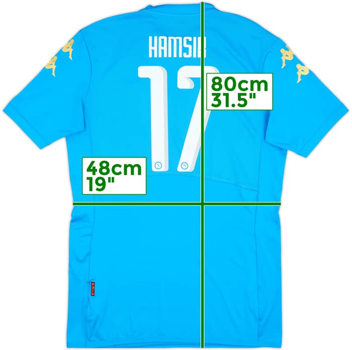 2016-17 Napoli Player Issue CL Home Shirt Hamsik #17 - 10/10 - (XXL)