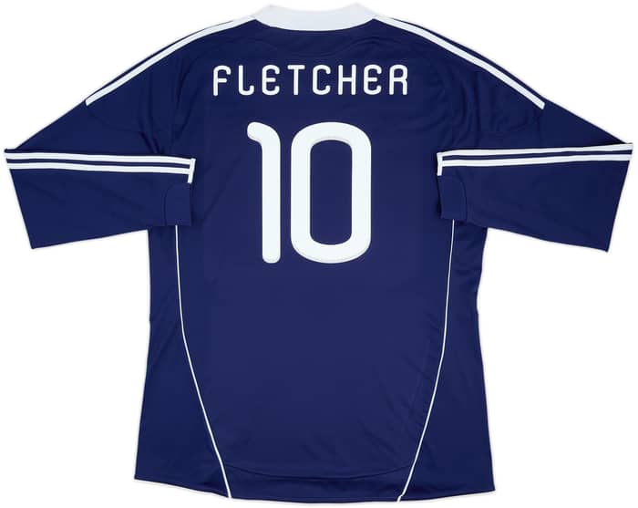 2010-11 Scotland Home L/S Shirt Fletcher #10 - 8/10 - (3XL)