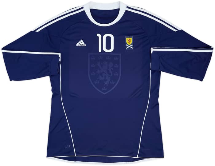 2010-11 Scotland Home L/S Shirt Fletcher #10 - 8/10 - (3XL)