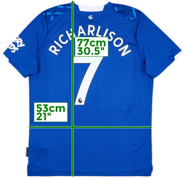 2019-20 Everton Home Shirt Richarlison #7 - 7/10 - (XL)
