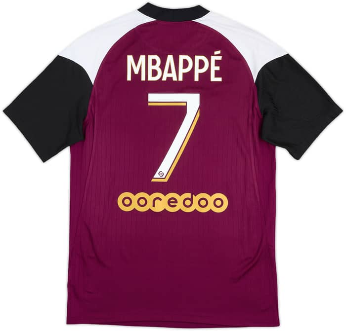 2020-21 Paris Saint-Germain Third Shirt Mbappe #7 - 6/10 - (S)