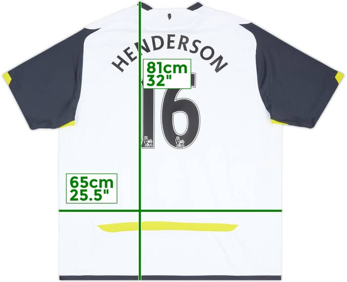 2009-10 Sunderland Away Shirt Henderson #16 - 9/10 - (3XL)