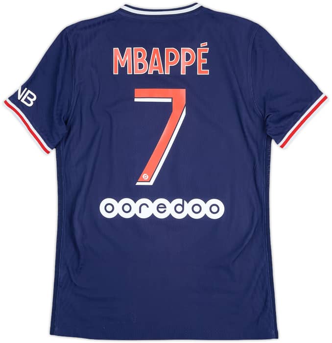2020-21 Paris Saint-Germain Authentic Home Shirt Mbappe #7 - 10/10 - (S)