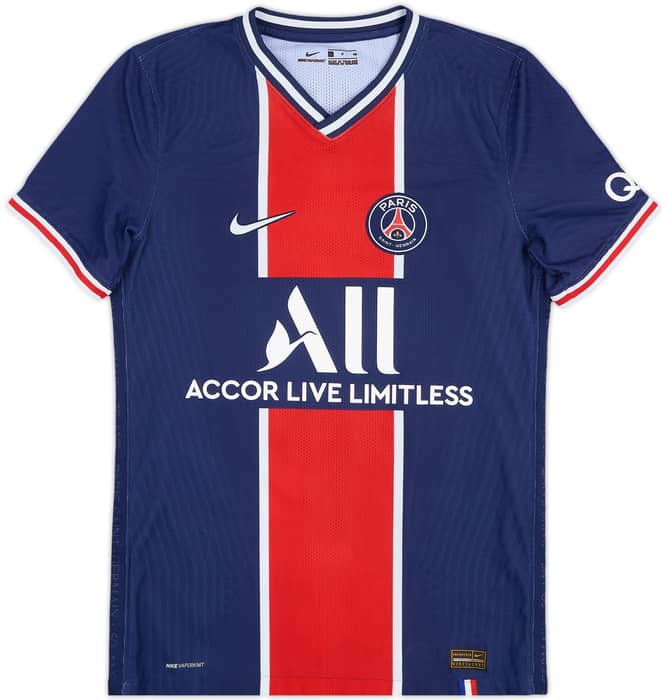 2020-21 Paris Saint-Germain Authentic Home Shirt Mbappe #7 - 10/10 - (S)